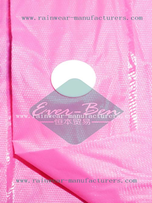 Pink toddler rain jacket button